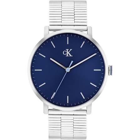 Calvin Klein District / Minimal Blue Dial Unisex Stainless Steel Watch 25200548
