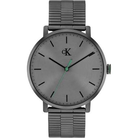 Calvin Klein District / Minimal Gunmetal Dial Unisex Stainless Steel Watch 25200551