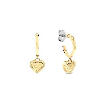 Tommy Hilfiger 2781014 Rose Gold-Tone Hoop Earrings for Women