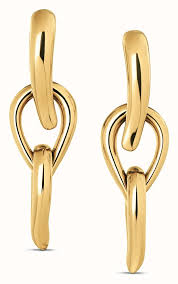 Calvin Klein Sculptured Drops Women's Gold-Tone Stainless Steel Earring 35000917