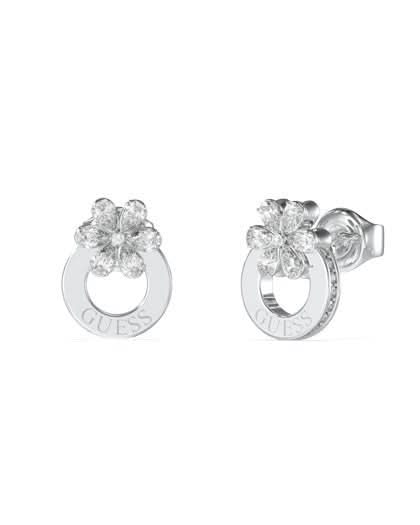 Ladies Lily Flower Stud Guess Earrings UBE05108RH
