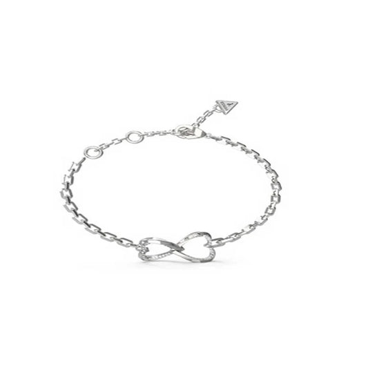 Guess Ladies Mon Amour Two Hearts Bracelet UBB04618RHL