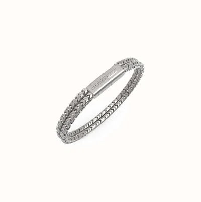 Guess 5mm Double Chain Stainless Steel Bracelet - One Size UMB05030STL