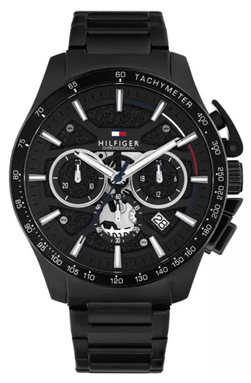 Tommy Hilfiger Larson Multi-Function Black Stainless Steel Watch 1792262