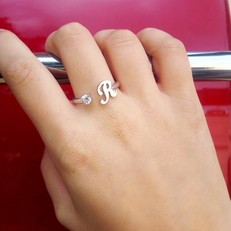 Silver 925 Initial Ring – Sterling Holdings