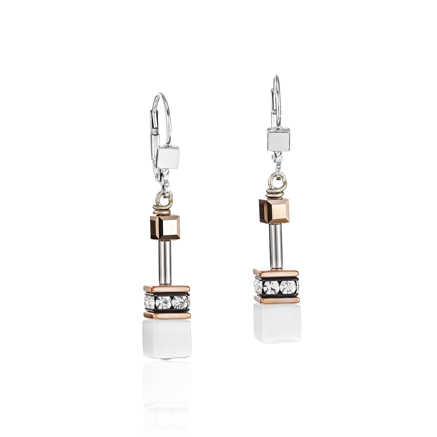 GeoCUBE® Earrings white Ref :4016-20-1400