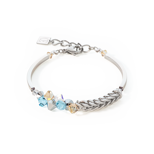 Dancing Crystals & Chunky Chain bracelet aqua Ref: 4638-30-2000