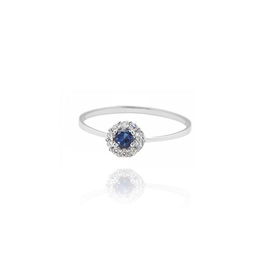 Gold & Sapphire Stone Ring - 734497