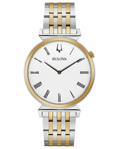 Bulova Regatta White Dial Stainless Steel Heritage Watch 98A233