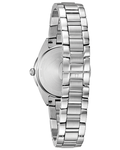 Bulova Sutton Women's White Mother-of-Pearl Dial Classic Watch 96R228