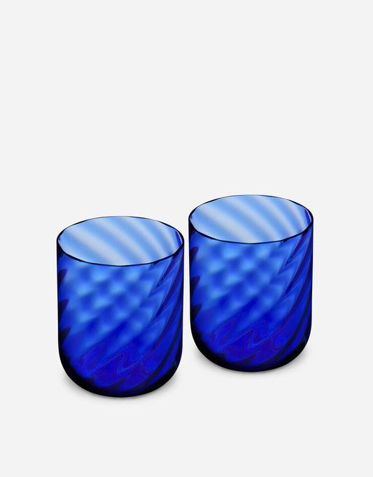 DGH Set 2 Hand-Blown Murano Water Glasses Ref :TCBS02TCA34UC005