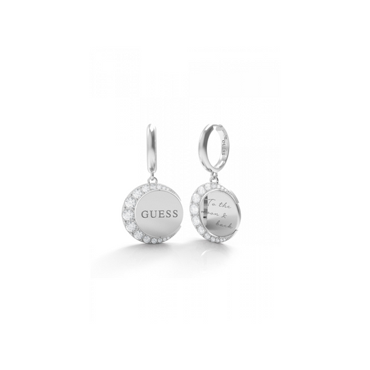 Ladies Guess Moon Phases Solitaire & Moon Stud Earrings UBE01194RH