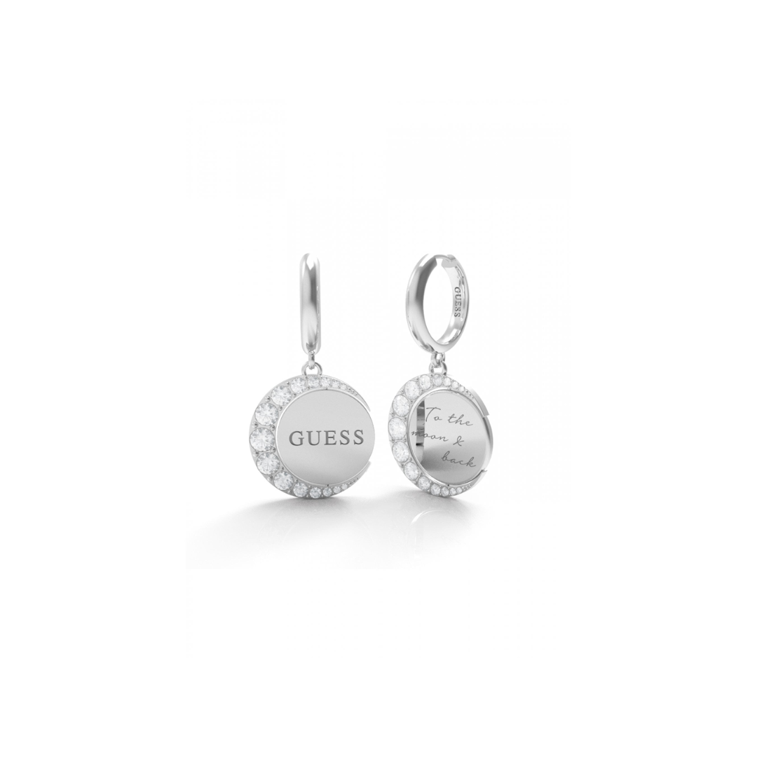Ladies Guess Moon Phases Solitaire & Moon Stud Earrings UBE01194RH