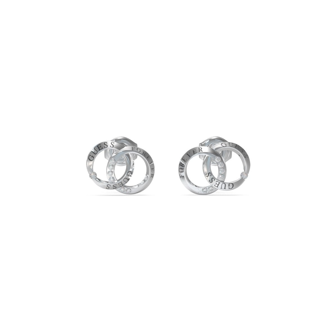 Guess Ladies Stainless Steel Forever Link Earrings UBE02190RH