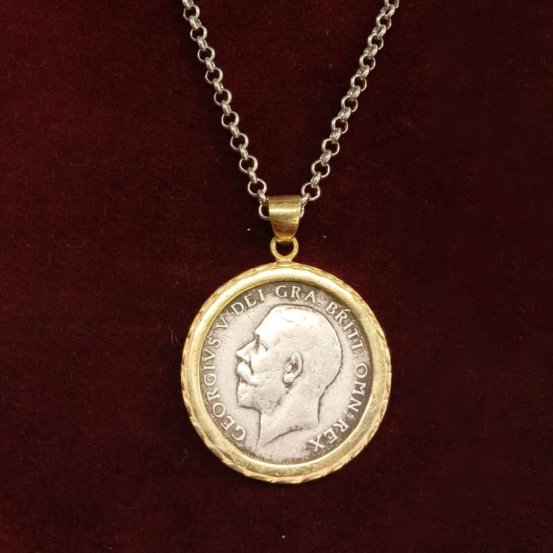 Unika- Authentic Shilling Silver Coin Necklace