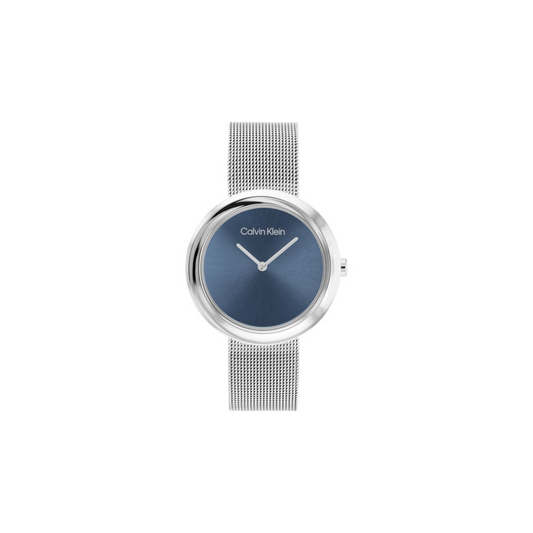 Calvin Klein Blue Dial with Spiral Bezel Watch Ref :25200014