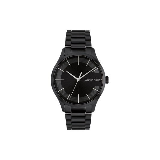 Calvin Klein Black C-Shaped Dial Watch Ref :25200040