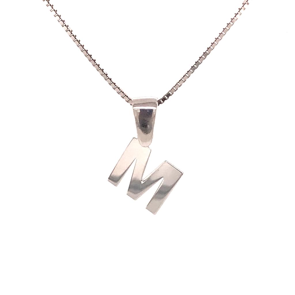 Silver 925 Initial M