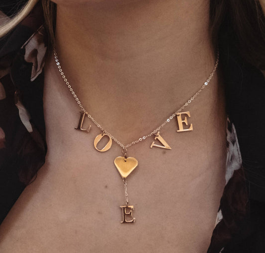 Silver 925 L-O-V-E Necklace